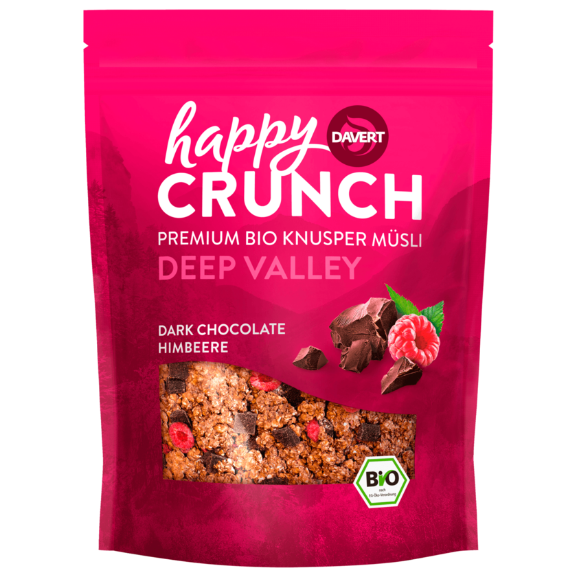 Davert Bio Happy Crunch Deep Valley Knusper Müsli 325g